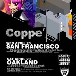 coppe' sf mini tour 2011 kit clayton added on oakland show on 4 / 23 / sat !!!