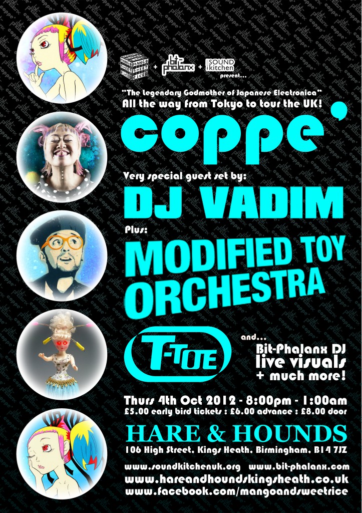 vadim / modified toy orchestra + coppé live at hare + hounds !!!